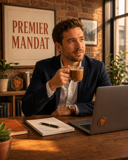 L'entrepreneur explorateur qui rencontre Froggy pour son premier mandat agence