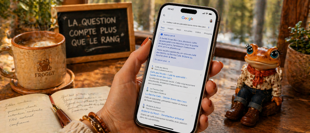 Infographie 80 pour cent sans clic vs 20 pour cent qui visitent ton site après AI Overviews
