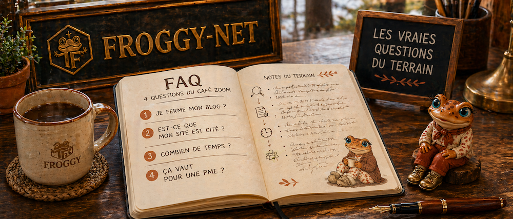 FAQ 4 questions du Café Zoom Froggy-Net sur la visibilité PME dans les AI Overviews