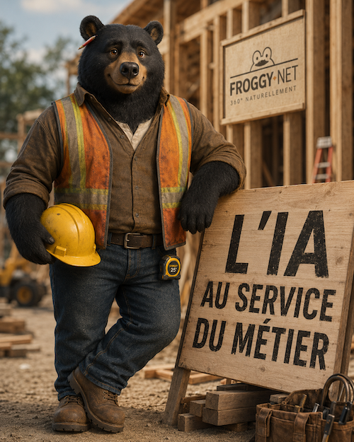 Dany l'Ours, ambassadeur construction et artisans de Froggy