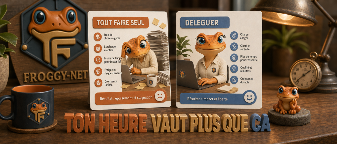 Déléguer son marketing quand t'es entrepreneur : ce que tu lâches, ce que tu gardes