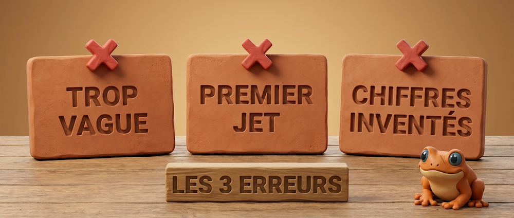 Entrepreneur québécois qui doit apprendre à utiliser l'IA marketing soi-même à son bureau