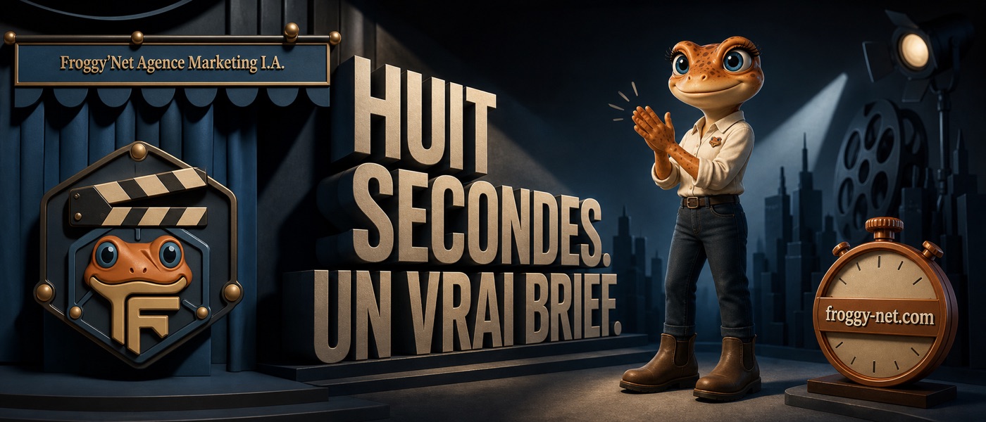 Mini Froggy dirige une vidéo IA fidèle à une entreprise réelle. Illustration de la section 8.