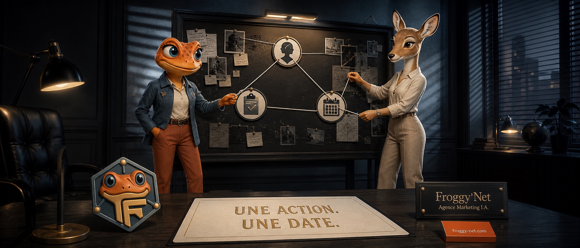 Mini et Laura relient une personne, une action et une date.
