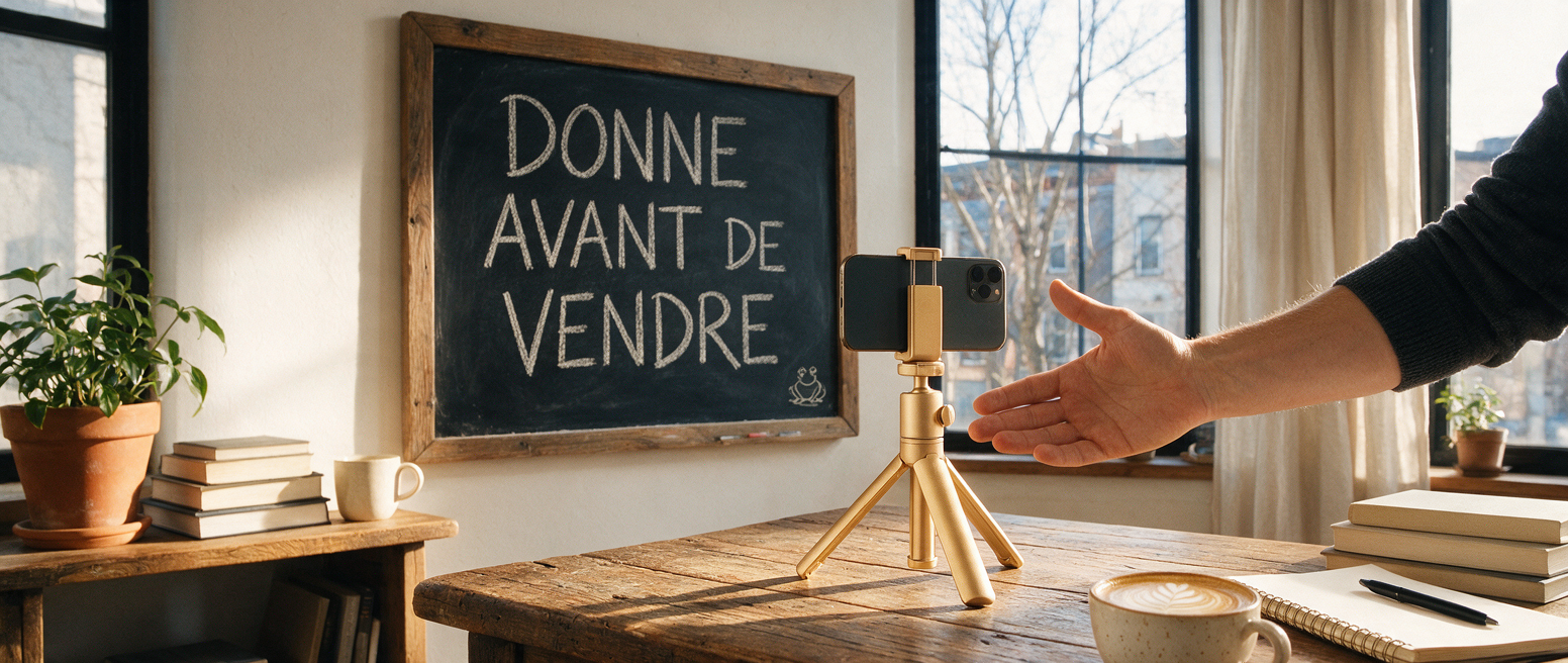 Ardoise « Donne avant de vendre », erreurs de débutant à éviter sur TikTok