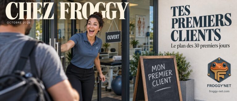 Trouver ses premiers clients : une physio de Saint-Jérôme accueille son premier client le jour de l'ouverture