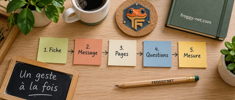Être trouvé sur Google par où commencer : les 5 gestes dans l'ordre, de la fiche Google à la mesure