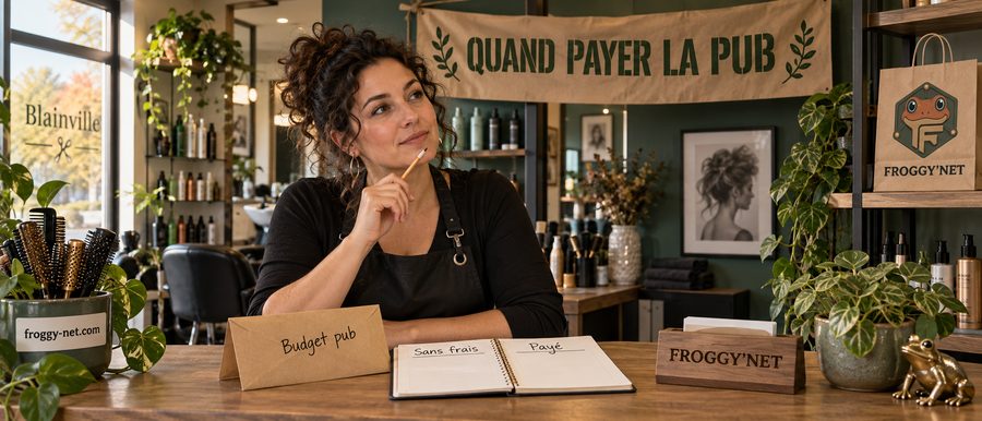 Faire connaître son entreprise avant de payer de la pub : une coiffeuse de Blainville compare le sans frais et le payé