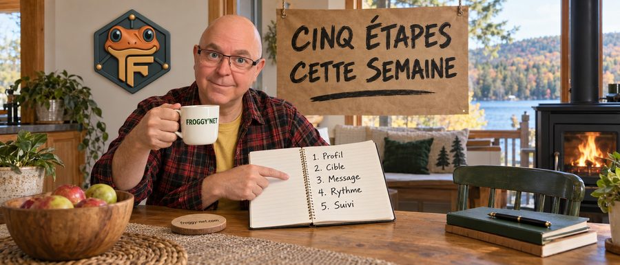Prospection LinkedIn : Daniel montre les cinq étapes pour commencer cette semaine, dans les Laurentides