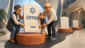Val, Dan et Mini installent une offre comme première étape d’une priorité marketing par mois.