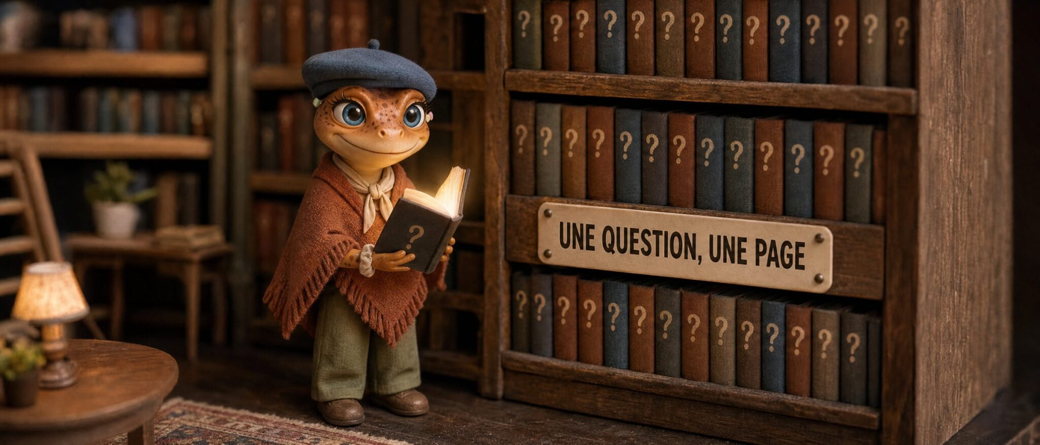 Contenu pour ChatGPT : Mini Froggy tient la page qui répond à une seule question