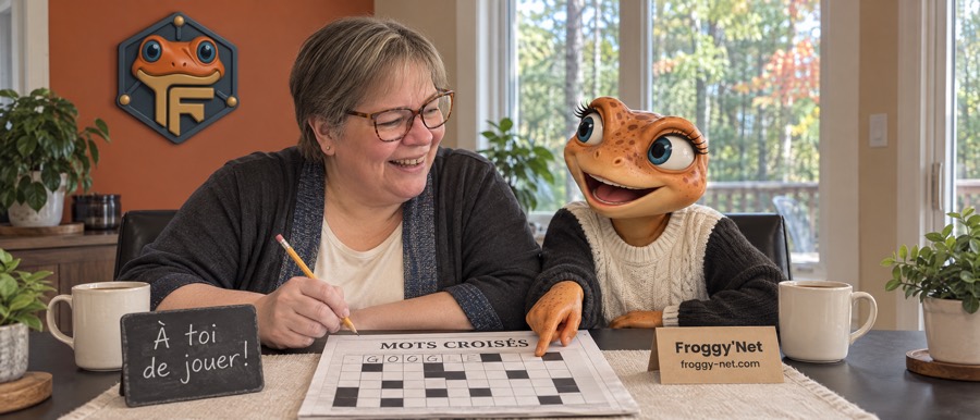 Valérie Payotte et Mini Froggy font les mots croisés du SEO et des réseaux sociaux à la Maison Froggy