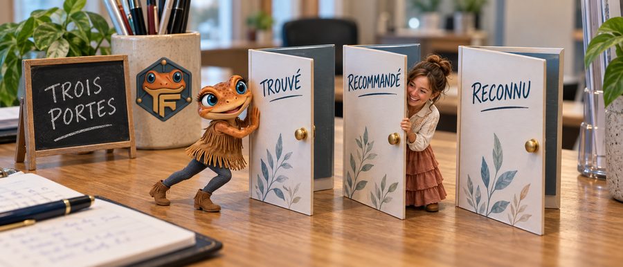 Attirer des patients par trois portes : Mini Froggy et une clinicienne miniature ouvrent les portes trouvé, recommandé, reconnu