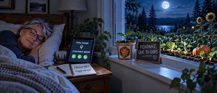 Trouver des clients sans prospecter : une entrepreneure des Laurentides dort pendant que sa fiche Google reçoit 3 nouveaux appels