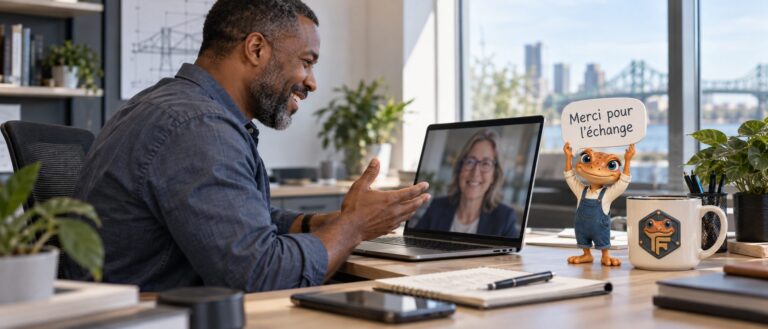 Contacts LinkedIn B2B : le directeur d’une firme d’ingénierie en vraie conversation avec une décideuse
